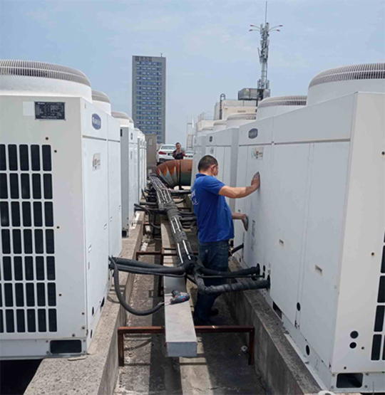 惠山中央空调制热和不制冷系统维修方法